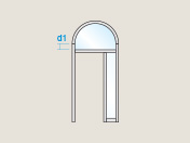 C3 Round arch with 1 dimension