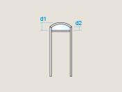 B5 Segmental arch with 2 dimensions