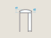 C5 Arc surbaissé avec 2 dimensions