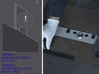 Installation of Di.Big pivot door
